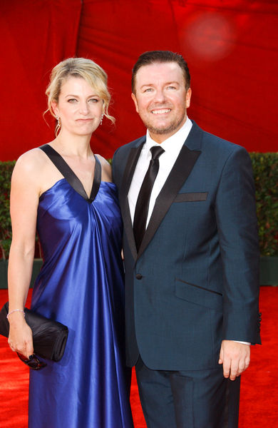 Ricky Gervais, Jane Fallon<br>The 61st Annual Primetime Emmy Awards - Arrivals