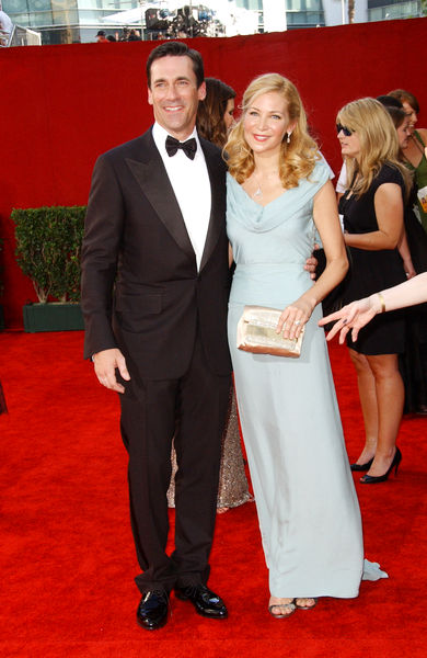 Jon Hamm, Jennifer Westfeldt<br>The 61st Annual Primetime Emmy Awards - Arrivals