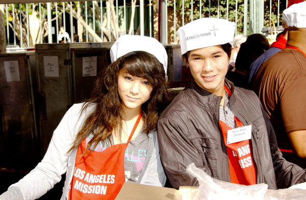 BooBoo Stewart<br>2009 Christmas Eve at The Los Angeles Mission