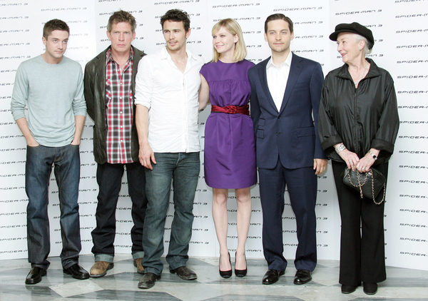 Tobey Maguire, Kirsten Dunst, James Franco, Topher Grace, Sam Raimi<br>Spider-Man 3 Photocall in Rome, Italy