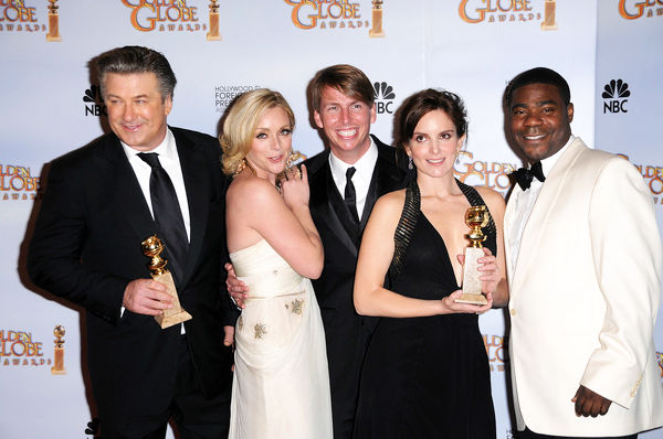 Alec Baldwin, Tina Fey, Tracy Morgan, Jane Krakowski, Jack McBrayer<br>66th Annual Golden Globes - Press Room