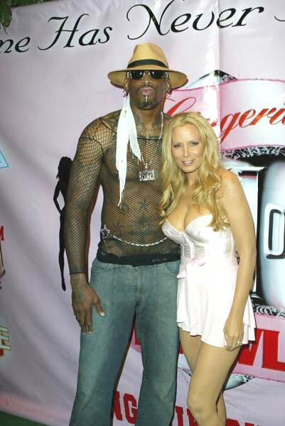 Cindy Margolis, Dennis Rodman<br>Lingerie Bowl III National Kick Off Party