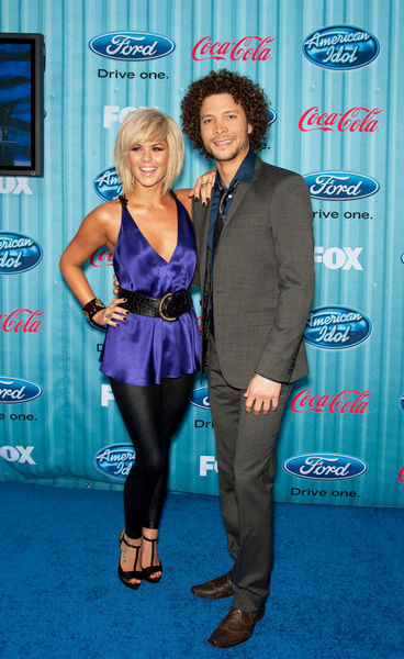 Justin Guarini, Kimberly Caldwell<br>American Idol Top 13 Party - Arrivals