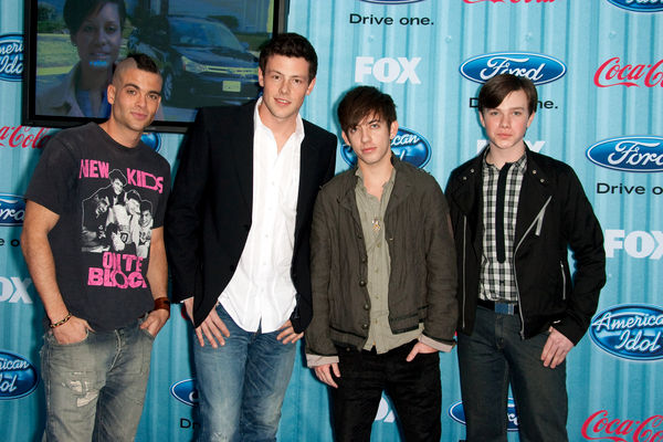 Cory Monteith, Mark Salling, Chris Colfer<br>American Idol Top 13 Party - Arrivals