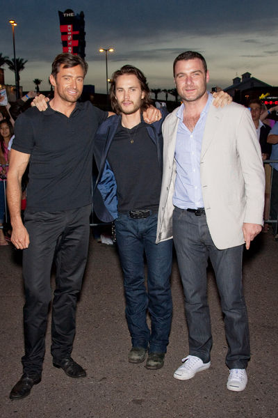 Hugh Jackman, Taylor Kitsch, Liev Schreiber<br>