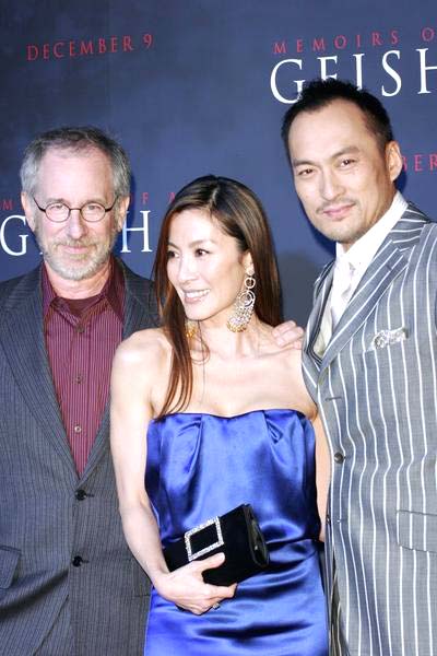 Steven Spielberg, Ken Watanabe, Michelle Yeoh<br>Premiere of Memoirs of a Geisha