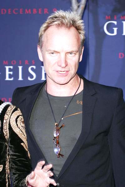 Sting<br>Premiere of Memoirs of a Geisha