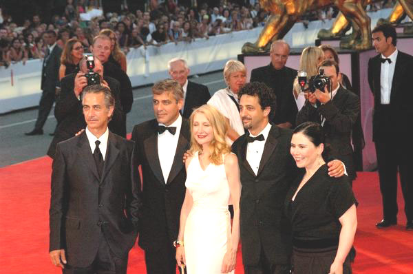 David Strathairn, George Clooney, Patricia Clarkson, Grant Heslov<br>2005 Venice Film Festival - Good Night, and Good Luck - Premiere