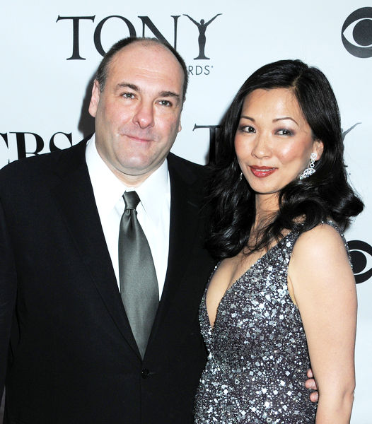 James Gandolfini;Deborah Lin;<br>63rd Annual Tony Awards - Arrivals