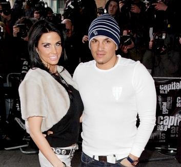 Katie Price, Peter Andre<br>Capital Awards 2008 - Red Carpet Arrivals