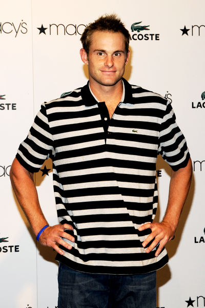 Andy Roddick<br>Tennis Superstar Andy Roddick at Macy's for Lacoste's 75th Anniversary - August 21, 2008