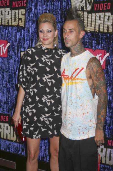 Travis Barker, Shanna Moakler<br>2007 MTV Video Music Awards - Red Carpet