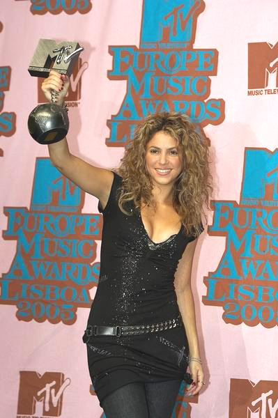 Shakira<br>2005 MTV European Music Awards Lisbon - Press Room