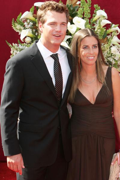 Chris O'Donnell, Caroline Fentress<br>57th Annual Primetime Emmy Awards - Arrivals