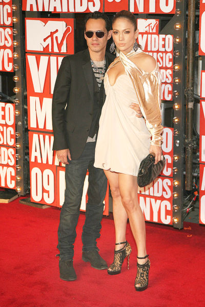 Marc Anthony, Jennifer Lopez<br>2009 MTV Video Music Awards - Arrivals