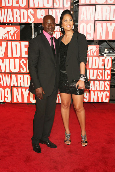 Djimon Hounsou, Kimora Lee Simmons<br>2009 MTV Video Music Awards - Arrivals