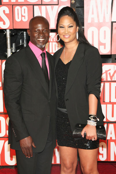 Djimon Hounsou, Kimora Lee Simmons<br>2009 MTV Video Music Awards - Arrivals