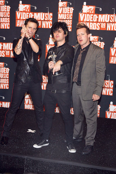Green Day<br>2009 MTV Video Music Awards - Press Room