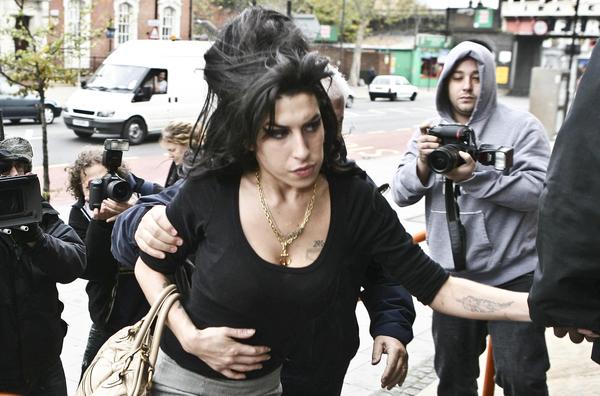 Amy Winehouse<br>Amy Winehouse and Pete Doherty at the Thames Magistrates Court in London on November 10, 2007