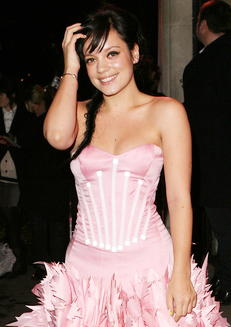 Lily Allen;<br>2007 British Fashion Awards at the Horticultural Hall in London