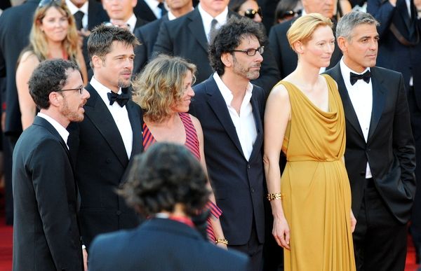 George Clooney, Brad Pitt, Tilda Swinton, Frances McDormand, Joel Coen, Ethan Coen<br>65th Annual Venice Film Festival - 