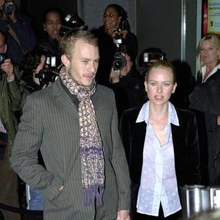 Heath Ledger, Naomi Watts in The Hours Moview Premiere