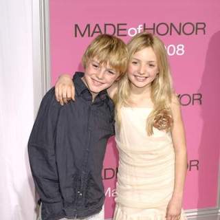 Spencer List;Peyton List (II); in "Made of Honor" New York City Premiere