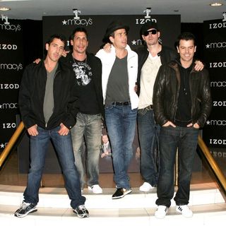 New Kids On The Block; in New Kids on the Block Announce Their New Album and Upcoming Tour at Macy's in New York