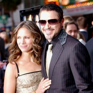 Robert Downey Jr.;Susan Levin; in "Iron Man" Los Angeles Premiere - Arrivals
