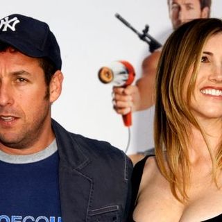 Adam Sandler;Jackie Titone; in "You Don't Mess With The Zohan" World Premiere - Arrivals