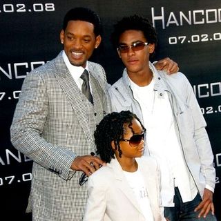 Will Smith;Trey Smith;Jaden Smith; in "Hancock" Premiere - Arrivals
