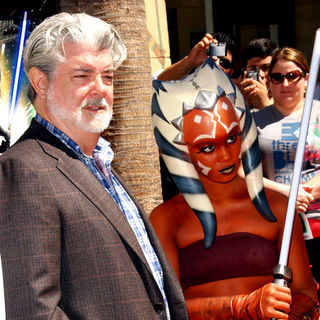 George Lucas; in Star Wars: The Clone Wars U.S. Premiere - Arrivals