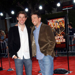 John Krasinski;Ed Holmes; in Tropic Thunder Los Angeles Premiere - Arrivals