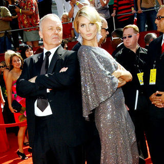 Creed Bratton;Heidi Klum; in 60th Primetime EMMY Awards - Arrivals