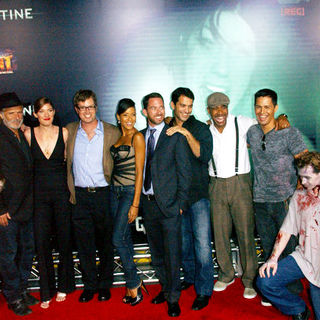 Doug Jones, Rade Sherbedgia, Jennifer Carpenter, John Erick Dowdle, Dania Ramirez, Drew Dowdle, Johnathon Schaech, Columbus Short, Jay Hernandez in "Quarantine" Premiere - Arrivals