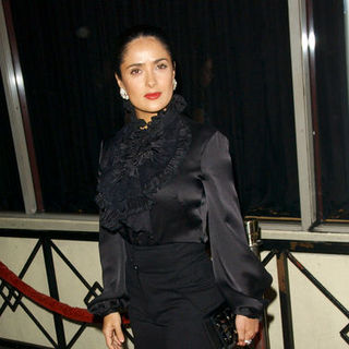 Salma Hayek in Sir Richard Branson's "Rock The Kasbah" Benefiting Virgin United - Arrivals