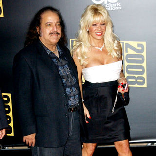 Ron Jeremy;Airforce Amy; in 2008 American Music Awards - Arrivals