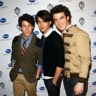 Jonas Brothers; in "Burning Up: On Tour With The Jonas Brothers" Book Party