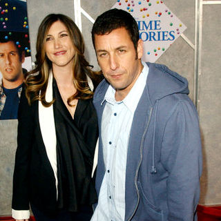 Adam Sandler, Jackie Titone in "Bedtime Stories" Los Angeles Premiere - Arrivals