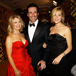 Jon Hamm;Jennifer Westfeldt;Mary Hart; in 66th Annual Golden Globes HBO After Party - Arrivals