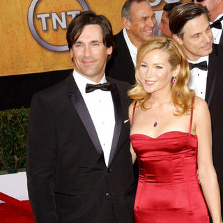 Jon Hamm;Jennifer Westfeldt; in 15th Annual Screen Actors Guild Awards - Arrivals
