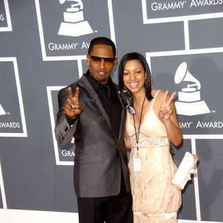 Jamie Foxx;Corinne Foxx; in The 51st Annual GRAMMY Awards - Arrivals