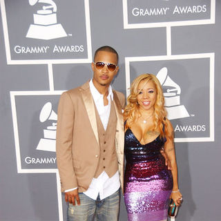 T.I.;Tameka Cottle; in The 51st Annual GRAMMY Awards - Arrivals