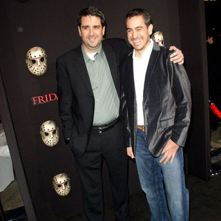 Damian Shannon;Mark Swift; in "Friday The 13th" Los Angeles Premiere - Arrivals