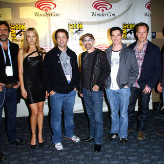 Billy Crudup;Jeffrey Dean Morgan;Malin Akerman;Zack Snyder;Jackie Earle Haley;Patrick Wilson;Dave Gibbons; in Wonder Con - Day 2