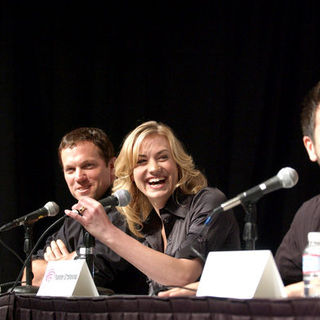 Adam Baldwin;Yvonne Strahovski;Joshua Gomez; in Wonder Con - Day 3