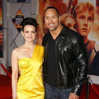 The Rock;Carla Gugino; in "Race to Witch Mountain" Los Angeles Premiere - Arrivals