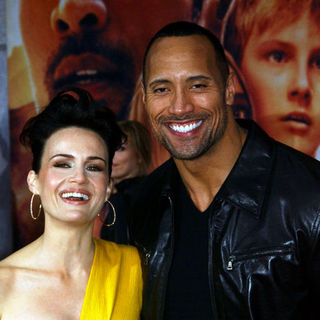 The Rock;Carla Gugino; in "Race to Witch Mountain" Los Angeles Premiere - Arrivals