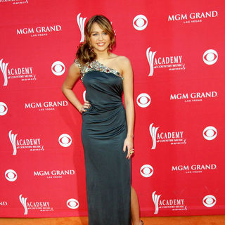 Miley Cyrus; in 44th Annual Academy Of Country Music Awards - Arrivals