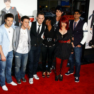 Adam Lambert;Allison Iraheta;Matt Giraud;Lil Rounds;Anoop Desai;Danny Gokey;Kris Allen; in "17 Again" Los Angeles Premiere - Arrivals